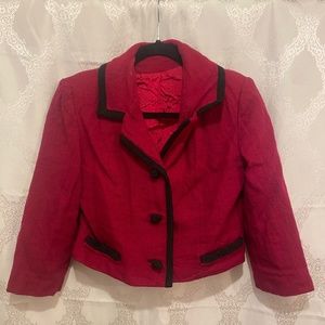 1950’s red 3/4 sleeve jacket